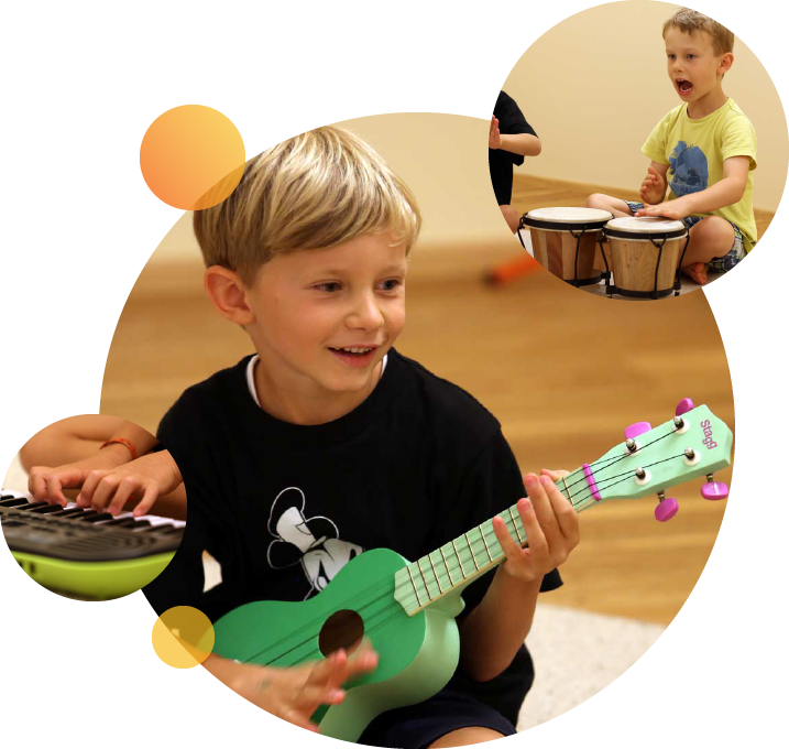 Kinder mit div Instrumenten